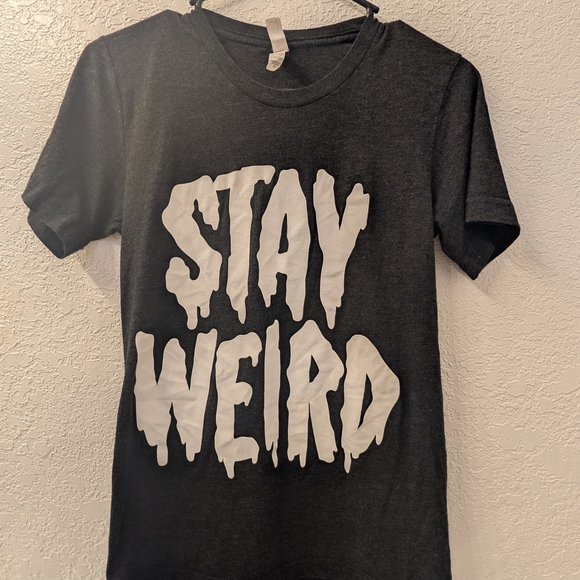 Bella Canvas Tops - Bella Canvas Stay Weird T-Shirt - Black Size Extra Small